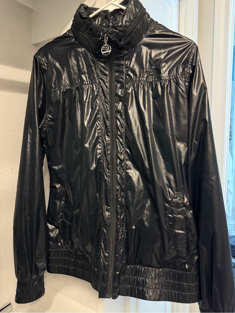 The North Face Women's Black Shiny Bomber Jacket